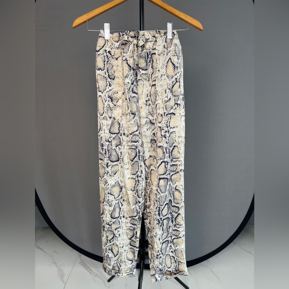 Faux Snake Skin Pants